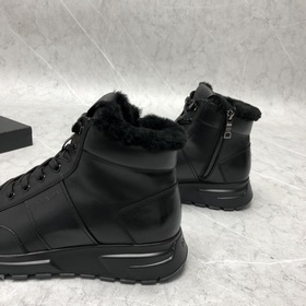 Prada/ Prada высокие шнурованные кроссовкиз шерсти, производство 