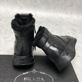 Prada/ Prada высокие шнурованные кроссовкиз шерсти, производство 