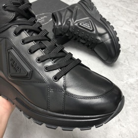 Prada/ Мужские кожаные кроссовки Prada 2025 с шнурками. Сочетают 