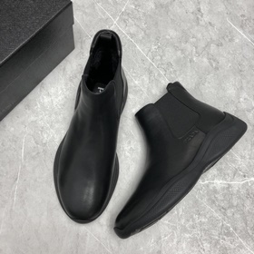 Prada/ Prada 21 новейшая модель мужских коротких ботинок из кожи 