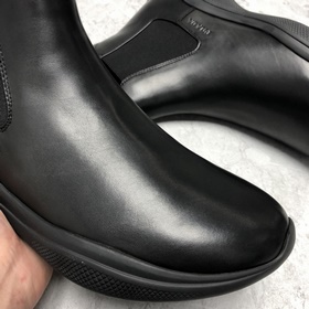 Prada/ Prada 21 новейшая модель мужских коротких ботинок из кожи 