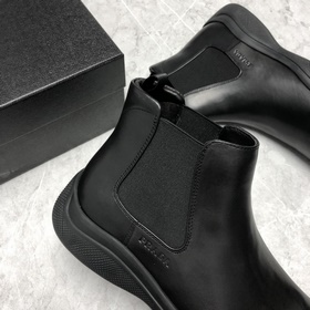 Prada/ Prada 21 новейшая модель мужских коротких ботинок из кожи 
