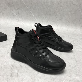 Prada/ Средние шнурованные шерстяные кроссовки Prada, производств