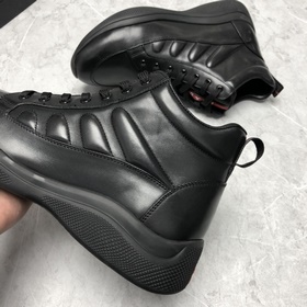 Prada/ Средние шнурованные шерстяные кроссовки Prada, производств
