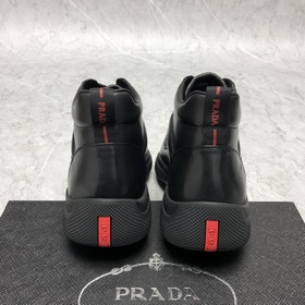 Prada/ Средние шнурованные шерстяные кроссовки Prada, производств