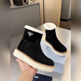 (Высокие ботинки с одной петелькой) 2025 PRAD*A Prada Зимняя колл