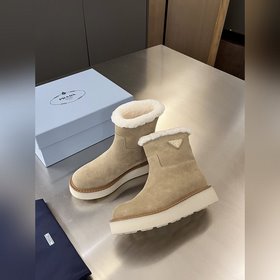 (Высокие ботинки с одной петелькой) 2025 PRAD*A Prada Зимняя колл