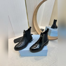 2025 PRADA высшего качества Вышли высокие мотоциклетные сапоги,