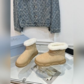 Prada, модель «королевская», зимние сапоги, лыжные сапоги, необыч