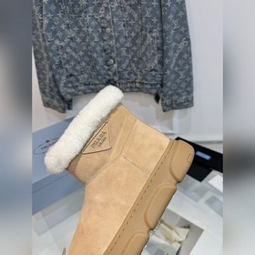 Prada, модель «королевская», зимние сапоги, лыжные сапоги, необыч
