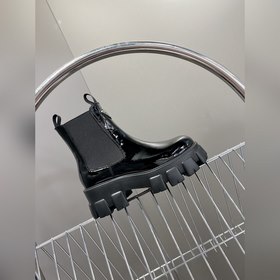 PRADA Пrada, версия высшего качества, ботинки на толстой подошве 