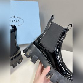 PRADA Пrada, версия высшего качества, ботинки на толстой подошве 