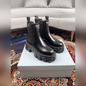 Заводская цена ppRADA Prada ботинки на толстой подошве с карманам