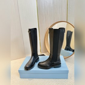 2025 PRADA высшего качества Вышли высокие мотоциклетные сапоги, 