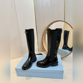 2025 PRADA высшего качества Вышли высокие мотоциклетные сапоги,