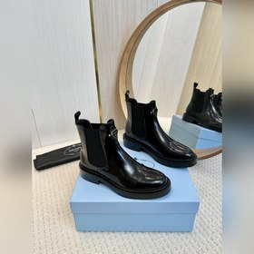 2025 PRADA высшего качества Вышли высокие мотоциклетные сапоги, 