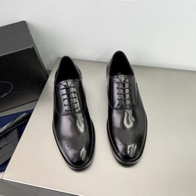 PRADA/Prada Мужские кожаные туфли-оксфорды из телячьей кожи для д