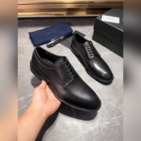 Мужские кожаные туфли PRADA, импортный товар, материал： кожа высш