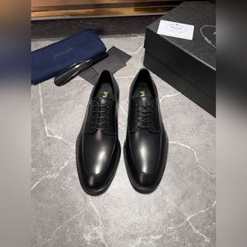 Мужские кожаные туфли PRADA, импортный товар, материал： кожа высш