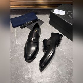 Мужские кожаные туфли PRADA, импортные, материал： кожа десять бык
