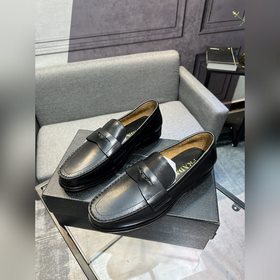 【PRADA】 Мужские кожаные туфли Prada, качество 1：1, подлинные това