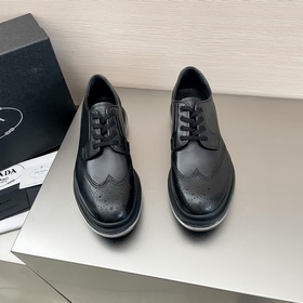 Prada/Prada Классические мужские кожаные туфли на пружине для дел