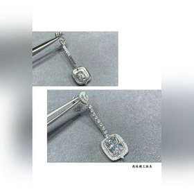9 2 5 9780170 Белые бриллиантовые серьги Tiffany. Для торжественн