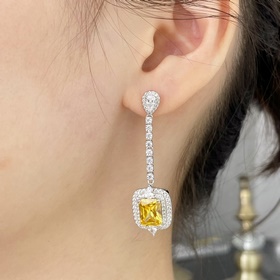 9 2 5 9780170 Серьги Tiffany Yellow Diamond. Для торжественных ме