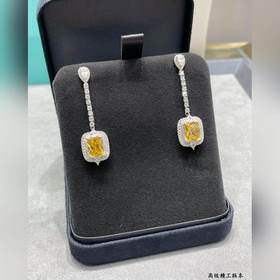 9 2 5 9780170 Серьги Tiffany Yellow Diamond. Для торжественных ме