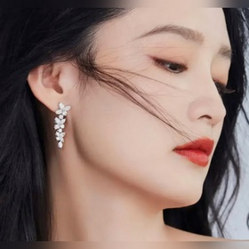9 2 5 2140210 Серьги Tiffany с камнями в форме глаз Элегантные и