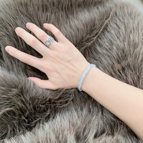 Эксклюзивный заказ браслет Tiffany юбилейная модель. Браслет с ка