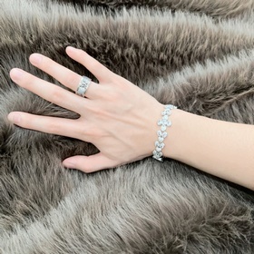 Эксклюзивный заказ браслет Tiffany юбилейная модель. Браслет с ка
