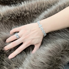 Эксклюзивный заказ браслет Tiffany юбилейная модель. Браслет с ка