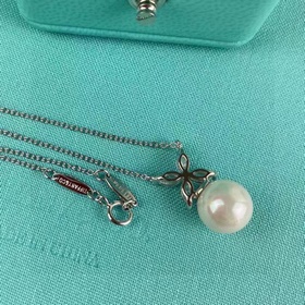 9 2 5 Искусно изготовленное колье из натуральных жемчужин Tiffany