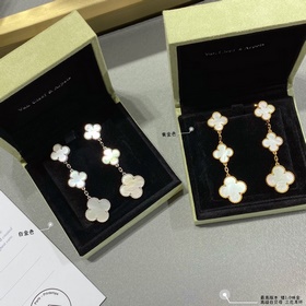 V Gold-plated 5240390 VCA Four-leaf Clover High-end White Pearl T