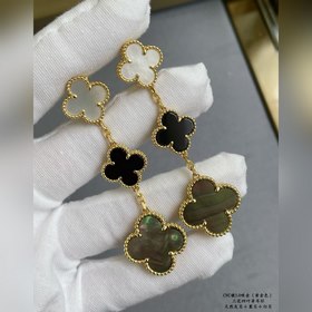 V-Gold-покрытие, 5240480, VCA, три цветка и четыре листа клевера,