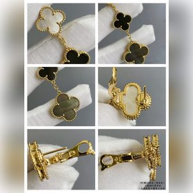 V-Gold-покрытие, 5240480, VCA, три цветка и четыре листа клевера,