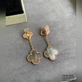 V-Gold-покрытие, 5240330, VCA, два цветка и четыре листа клевера,