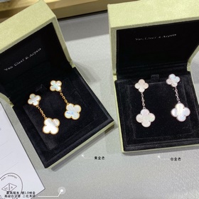 V-Gold-Plated 5240370 VCA Four-Leaf Clover High-End White Pearl T