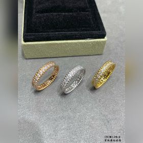 V Gold-plated 5140160, размер 5678. VCA узкое кольцо с полным пок