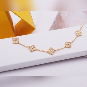 Классический браслет Van Cleef & Arpels с пятиконечным клевер