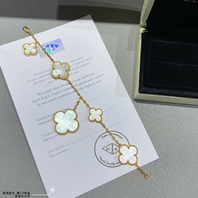 V Gold Plated 5240410 VCA Four-Leaf Clover High-End White Pearl I