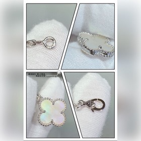 V Gold Plated 5240410 VCA Four-Leaf Clover High-End White Pearl I