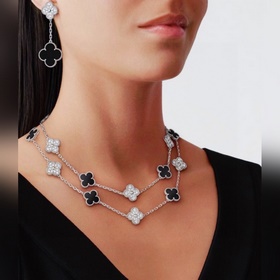VCA четырехлистный клевер Van Cleef &amp; Arpels, полностью инкру