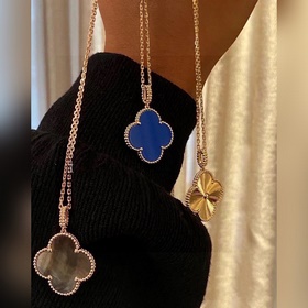 Van Cleef & Arpels Большой четырехлистный клевер, длинная це