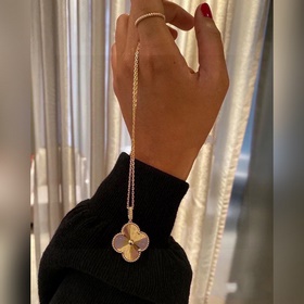 Van Cleef & Arpels Большой четырехлистный клевер, длинная це