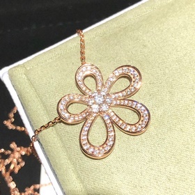 Ожерелье Van Cleef & Arpels VCA. Классический цветок, большой