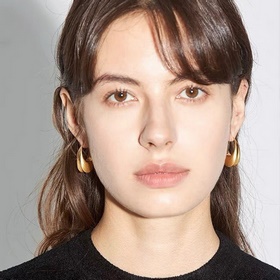 YSL Saint Laurent Серьги с буквами, из оригинальной латуни. Yves 