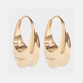 YSL Saint Laurent Серьги с буквами, из оригинальной латуни. Yves 