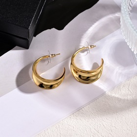 YSL Saint Laurent буквальные серьгиз оригинального латунного мате